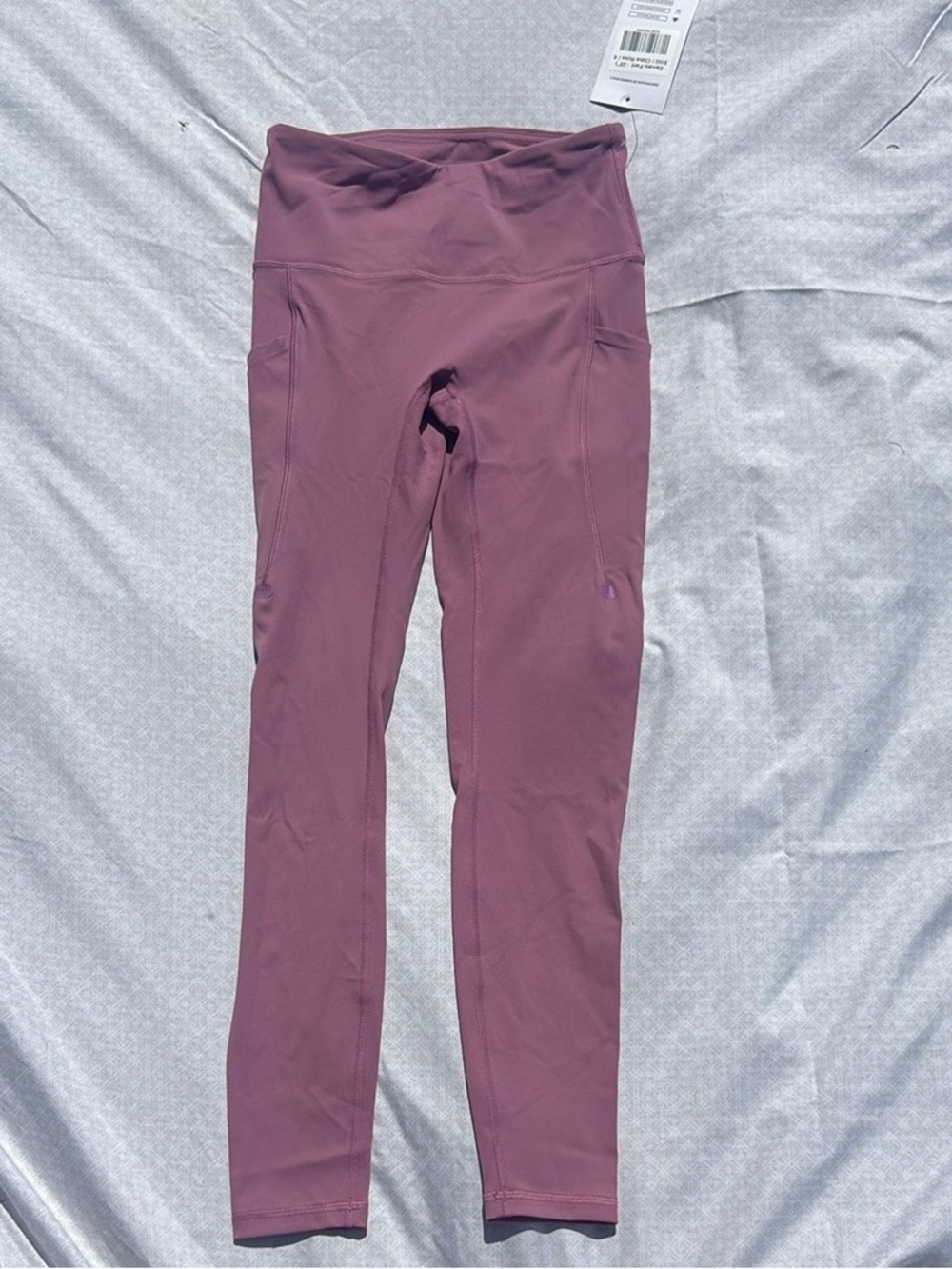 High-Waist Leggings in Dusty Rose